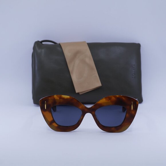 Loewe LW40127I 53V Cat Eye Sunglasses – Blonde Havana\\Blue main image 6